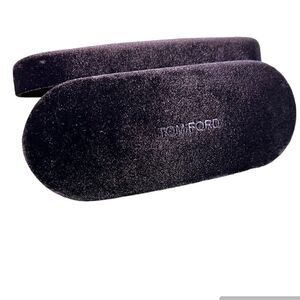 Tom Ford Suede Hard Clamshell Eye Glasses Case